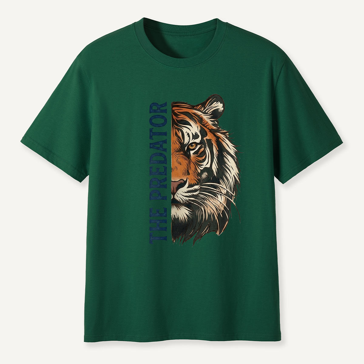 Half Face Tiger Predator T-Shirt