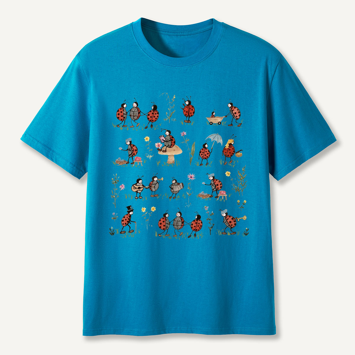 Ladybug and Flower Tee