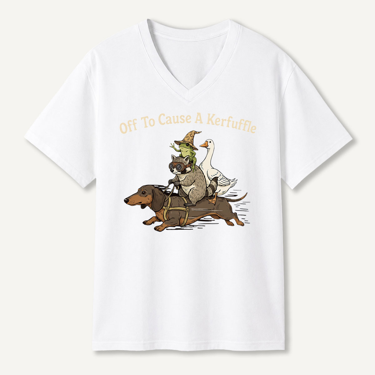 Off To Cause A Kerfuffle V-neck T-Shirt