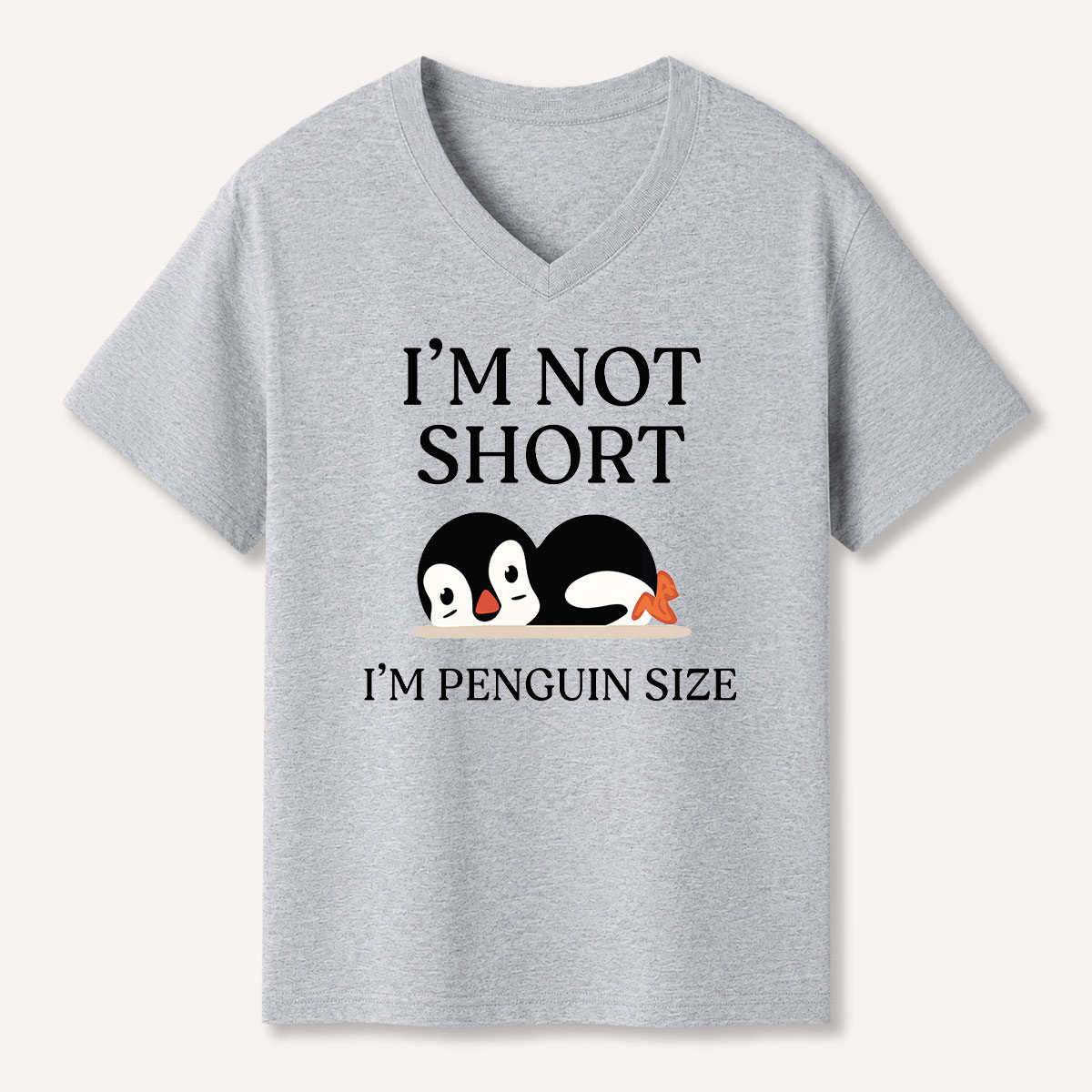 Im Not Short Im Penguin Size V-neck T-Shirt