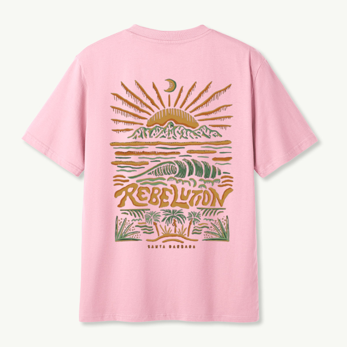 Rebellion Santa Barbara Mountain Wave Sunset T-Shirt