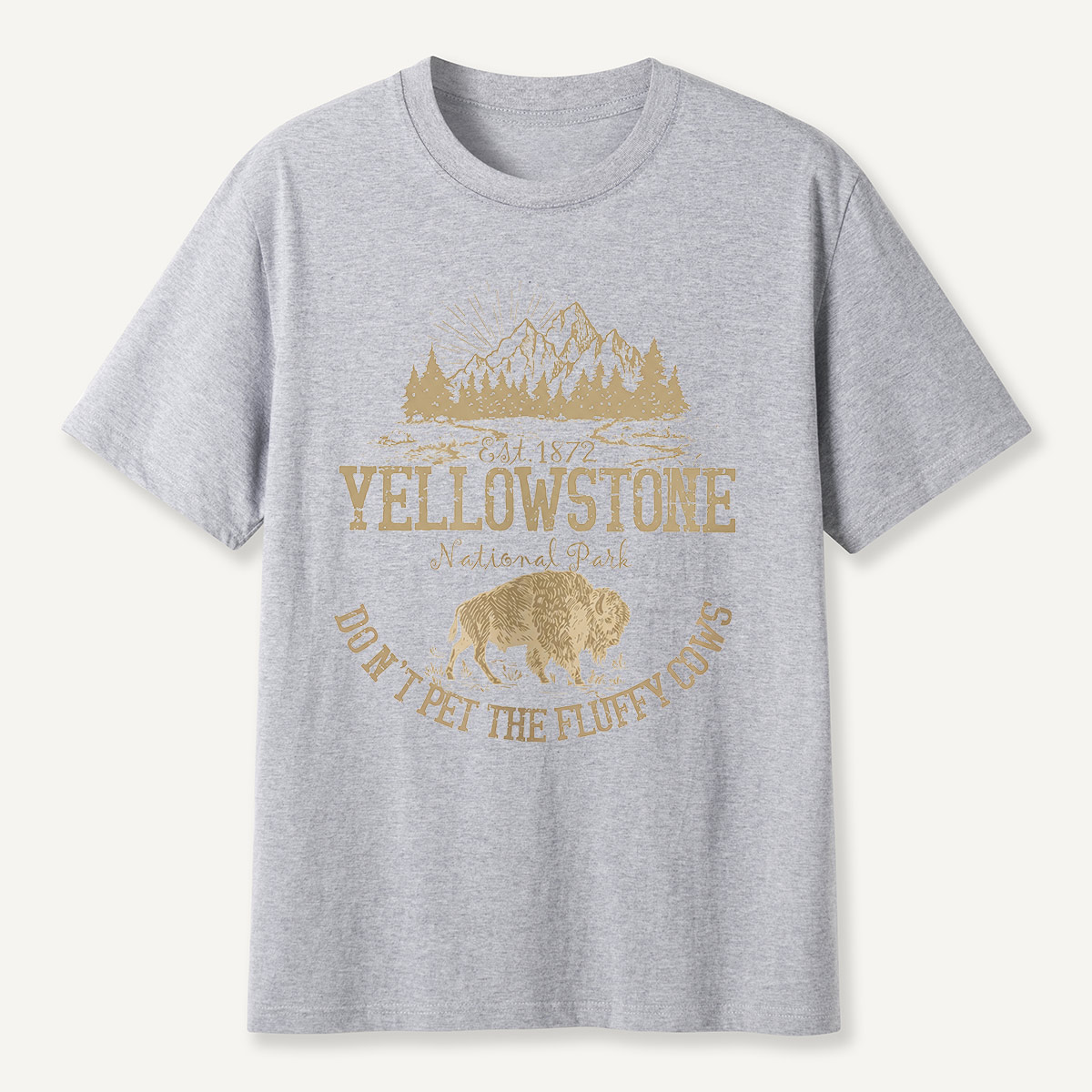 Do Not Pet the Fluffy Cows Yellowstone Sun T-Shirt
