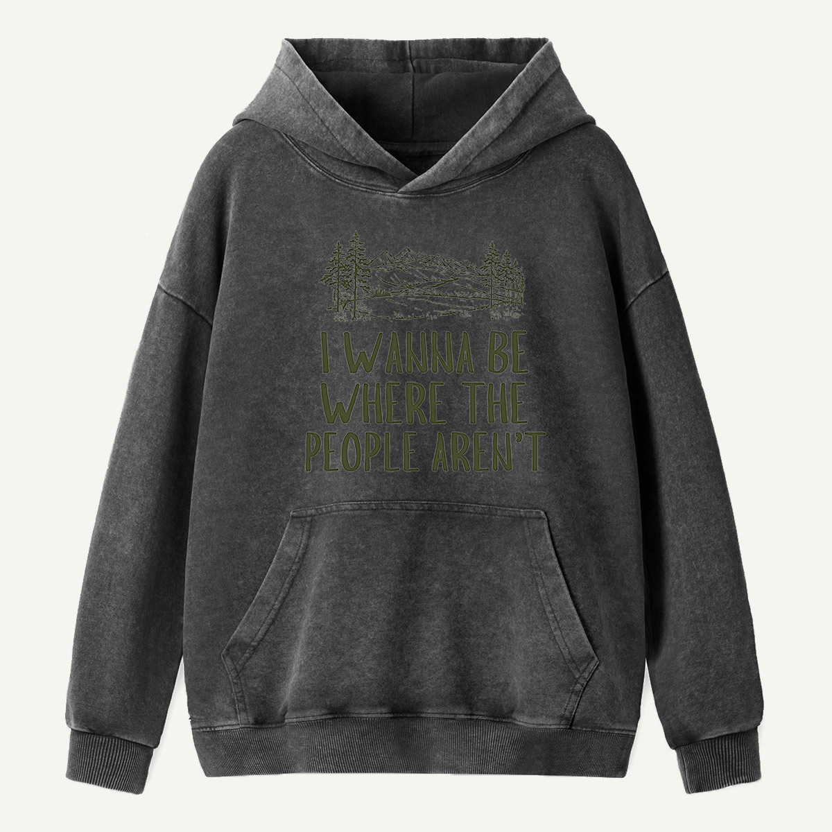 I Wanna Be Where The People Arent Washed Hoodie
