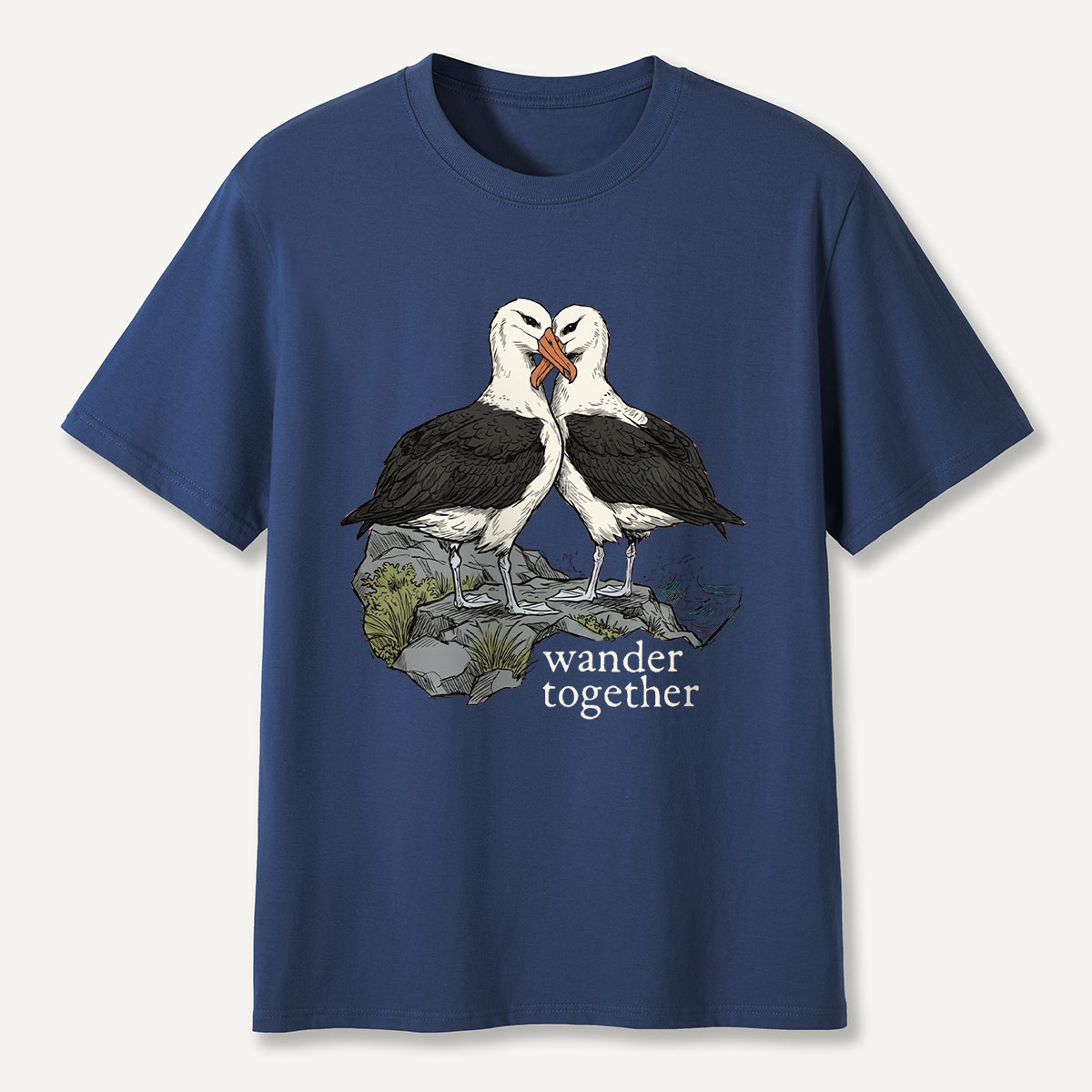 Two Seabirds Wander Together T-Shirt