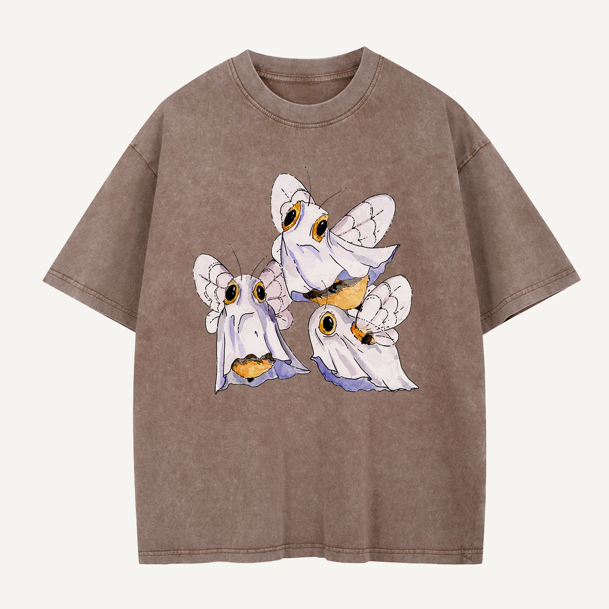 Moths Under the Sheets Washed T-Shirt