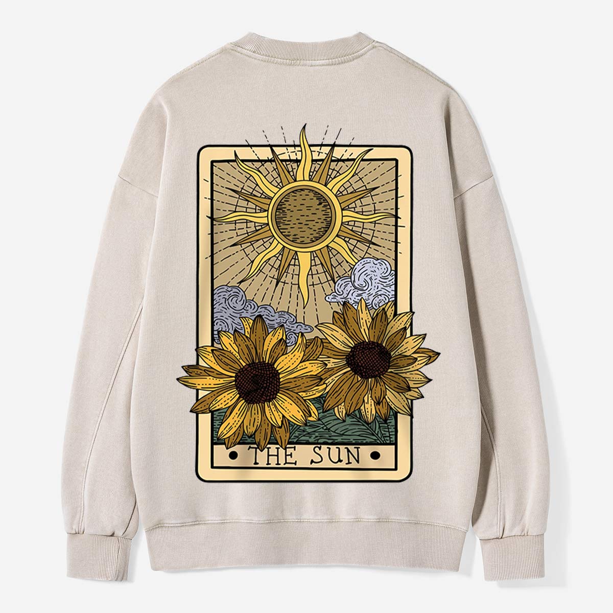 The Sun in Sunflower Season Washed Sweatshirts