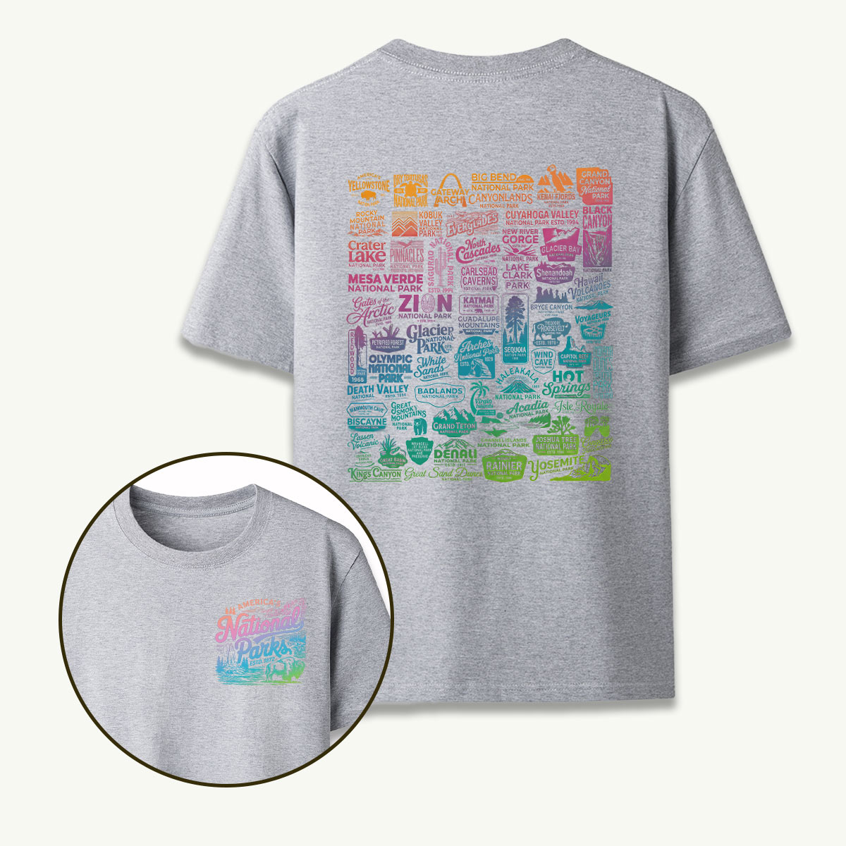 Vintage National Park Traveler Camping T-Shirt