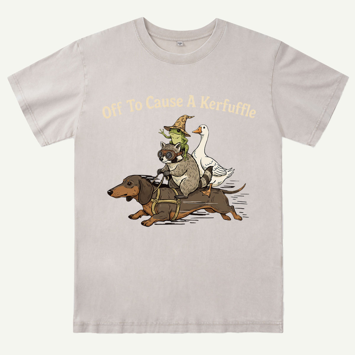 Off To Cause A Kerfuffle Washed T-Shirt