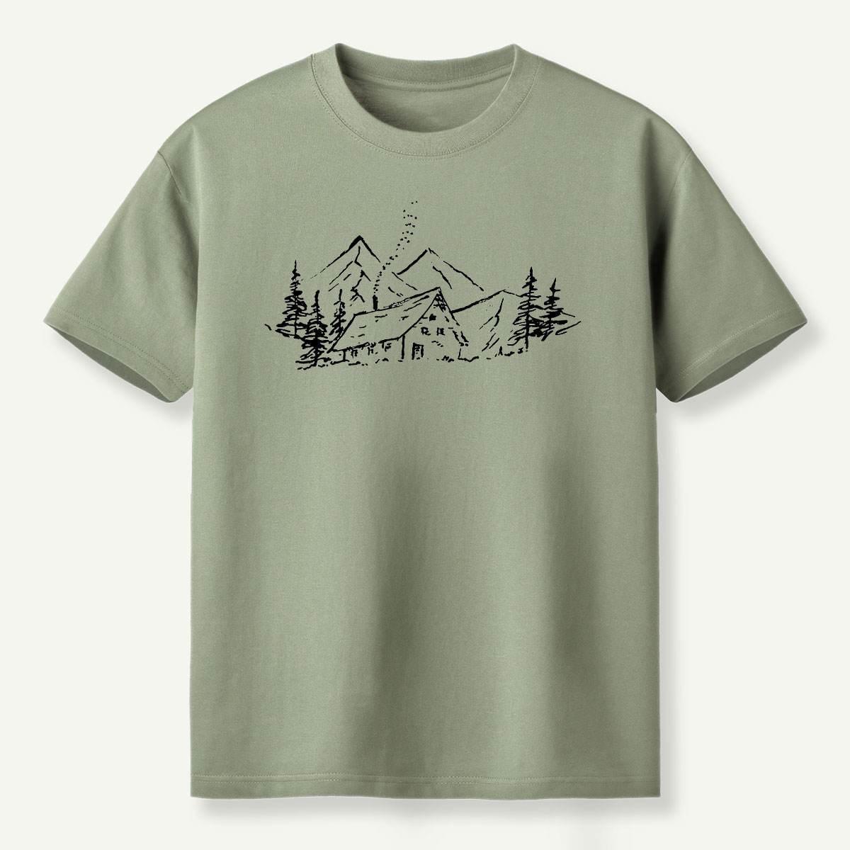 Alpine Cabin Mountain Retreat T-Shirt