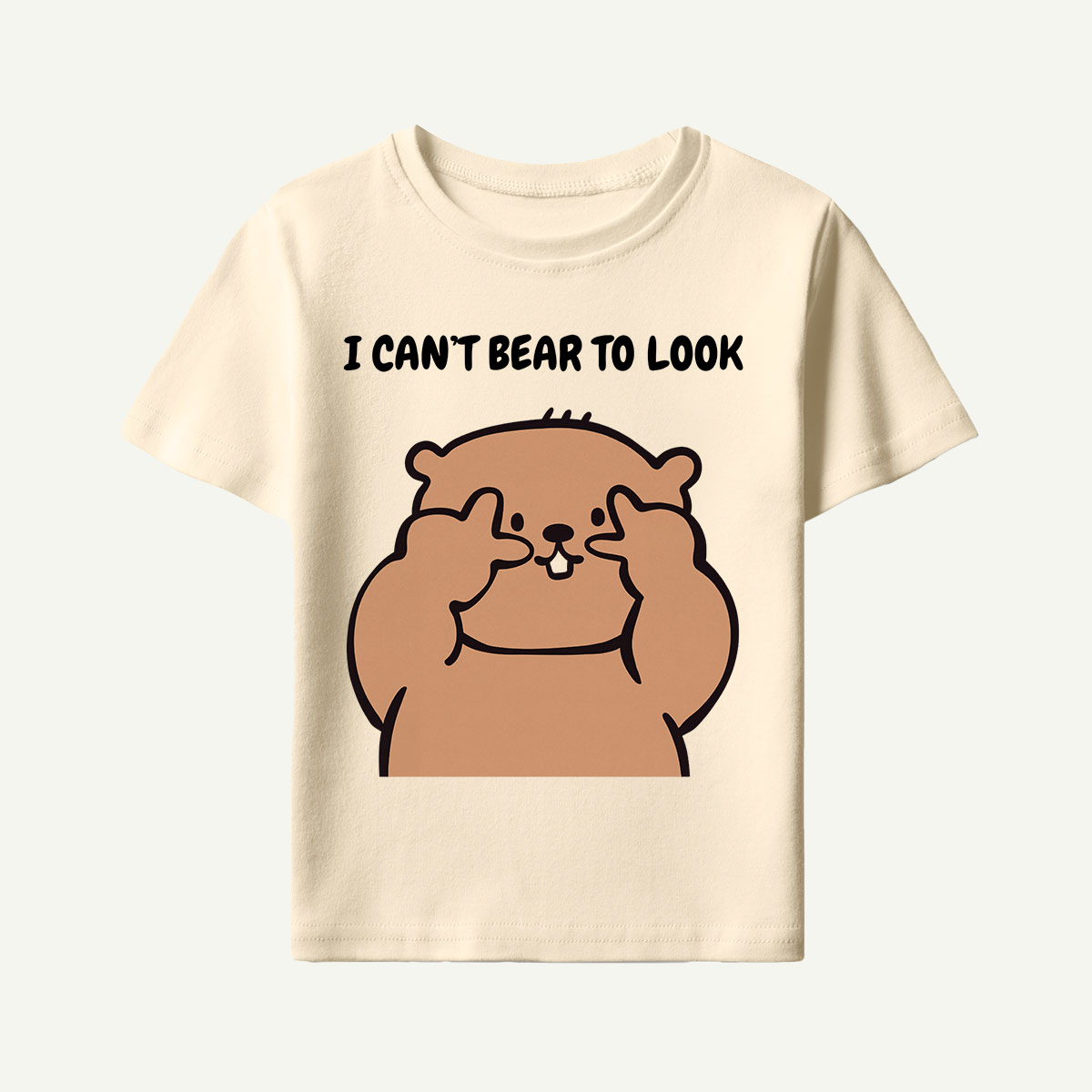 I Can’t Bear to Look Funny Bear Kids T-Shirt