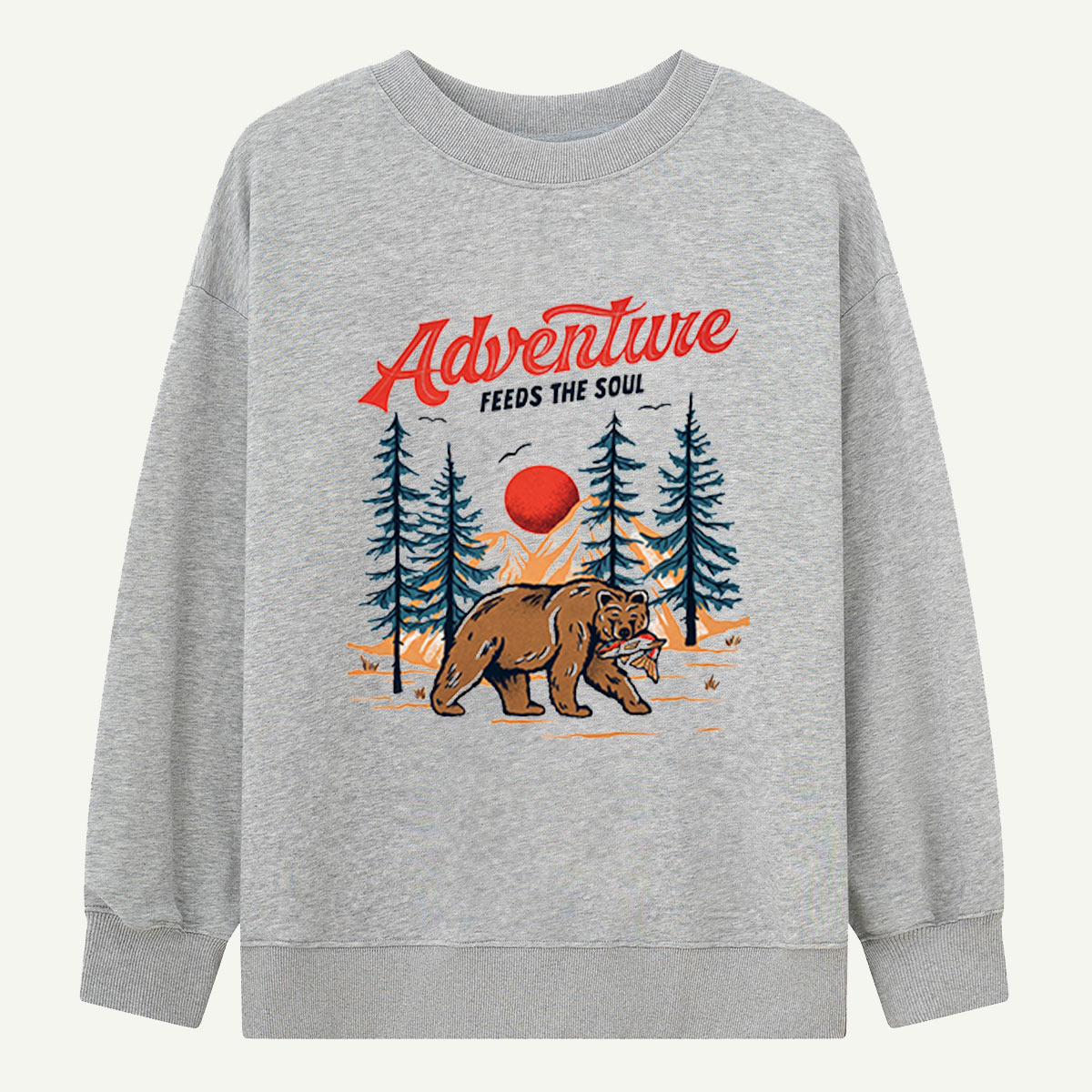 Adventure Feeds the Soul Bear Forest Sweatshirts