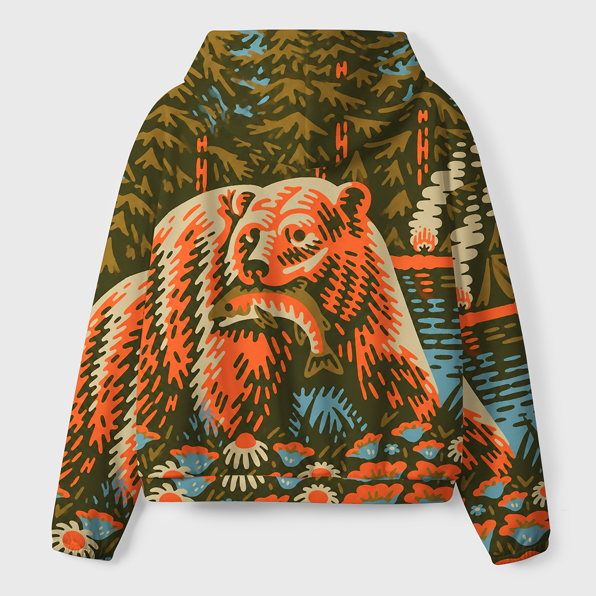Wild Bear Wilderness Premium Eco Hoodie