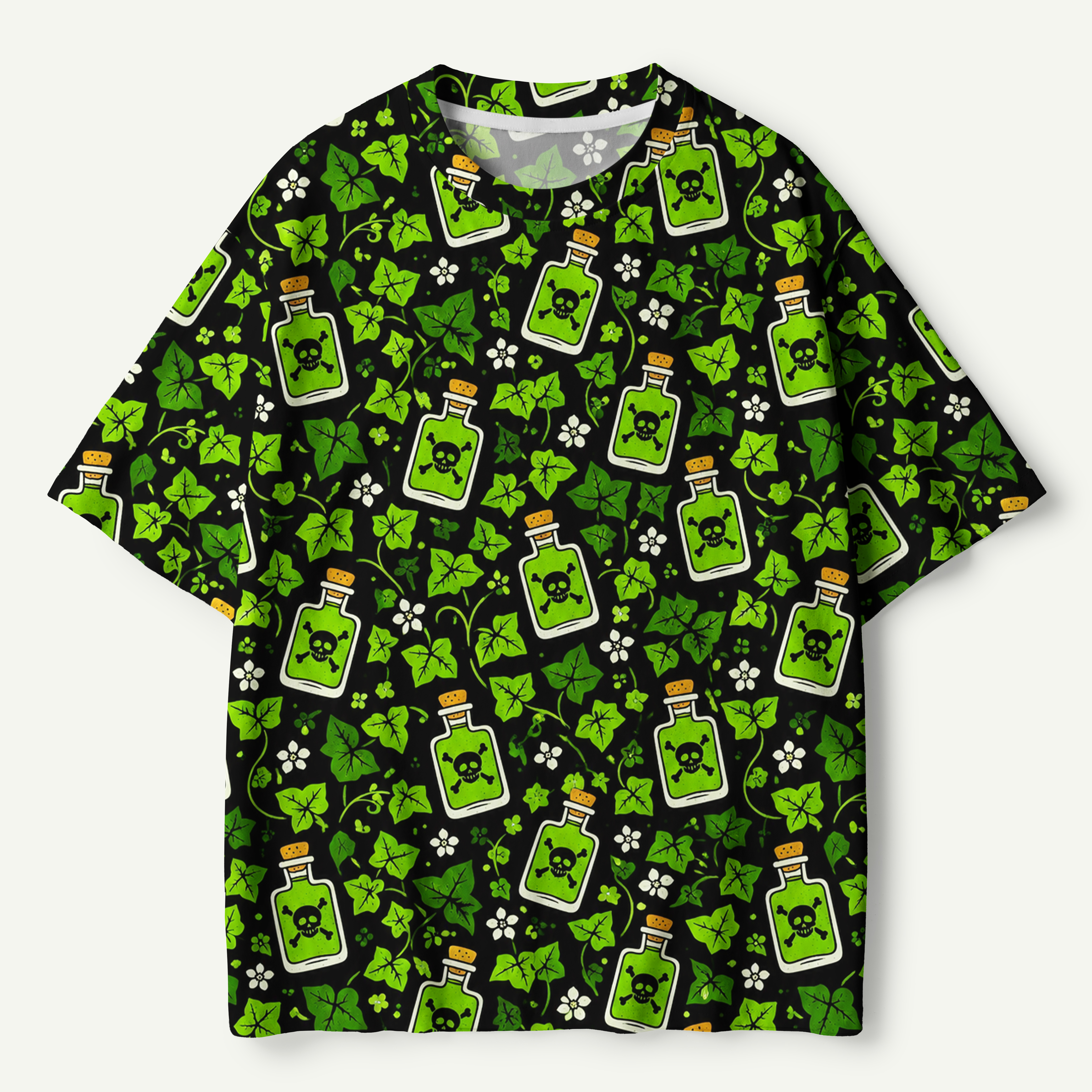 Poison Ivy Potion Pattern Premium Pure Cotton Tee