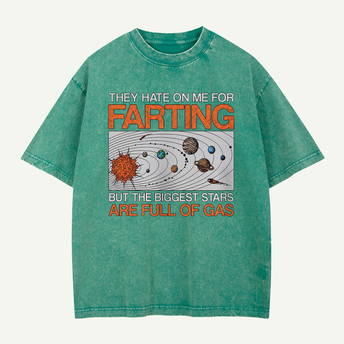Biggest Stars Are Full of Gas Washed T-Shirt