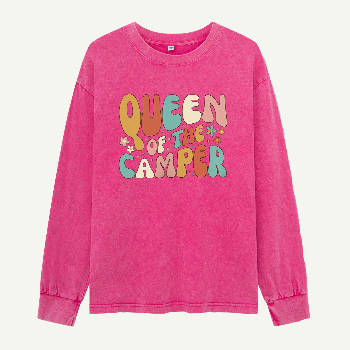 Queen Of The Camper Washed Long Sleeves