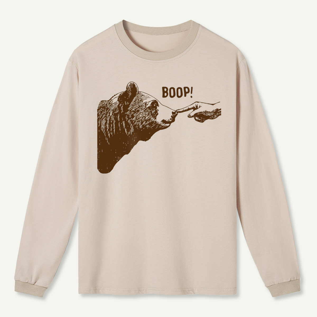 Boop Bear Nose Long Sleeve T-Shirt
