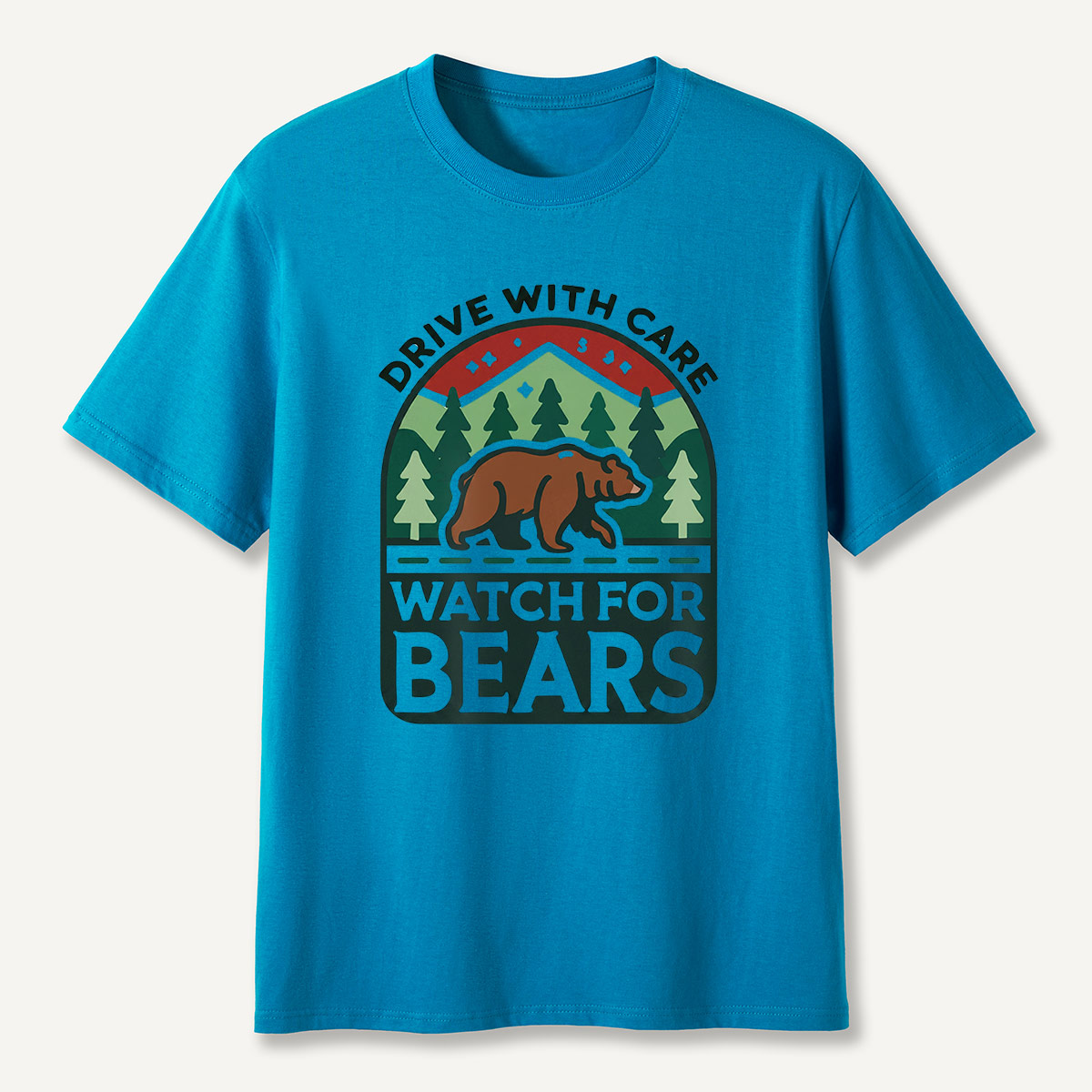 Drive with Care Watch for Bears Road Sig  T-Shirt