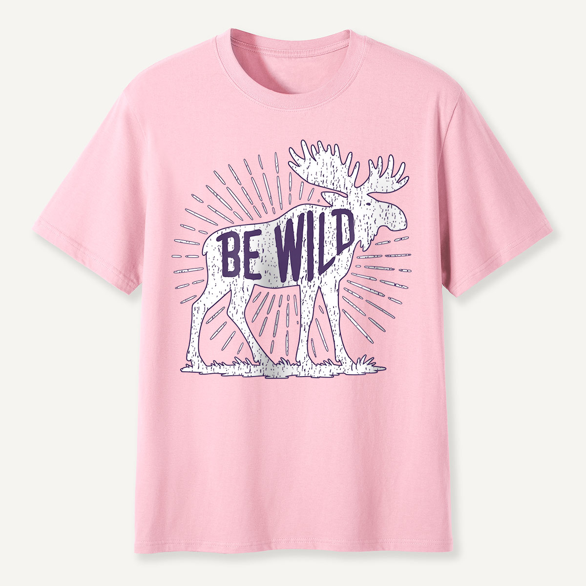 Be Wild Moose Sunburst T-Shirt
