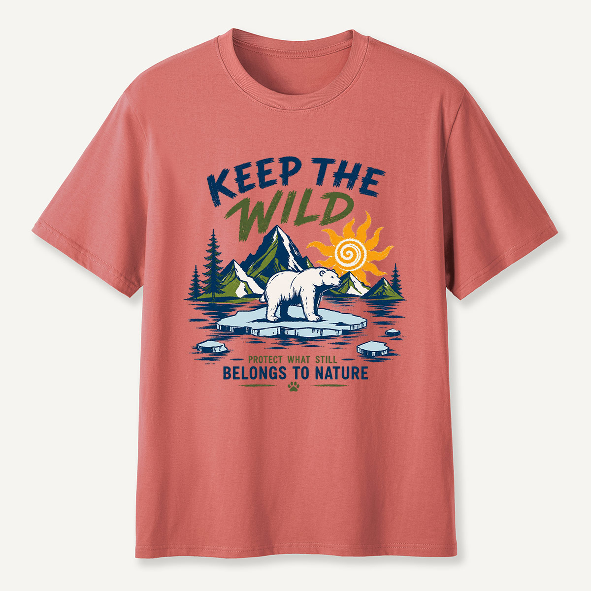 Keep the Wild Outdoor Adventure Wild Arctic Bear T-Shirt