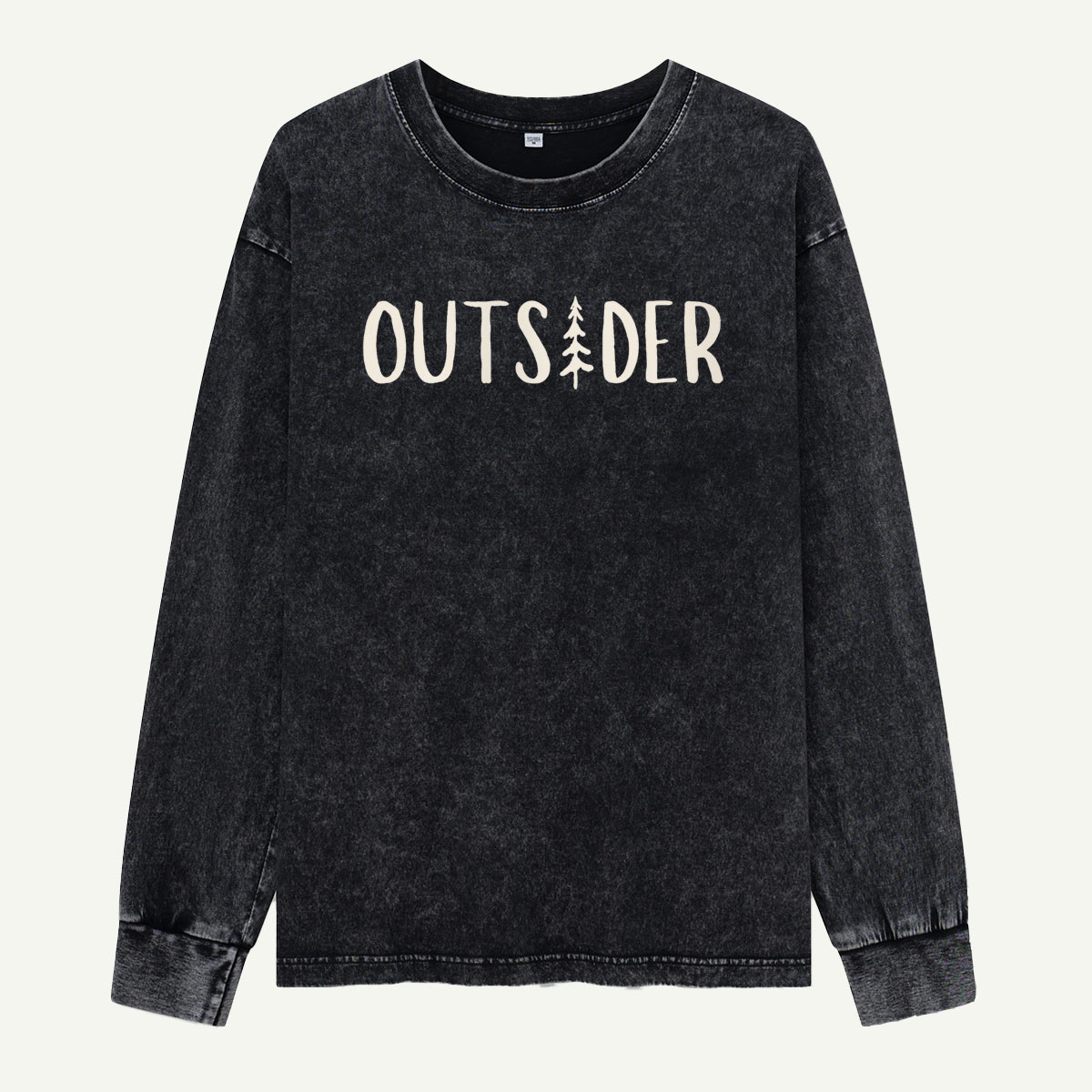 Born to Be an Outsider Washed Long Sleeves
