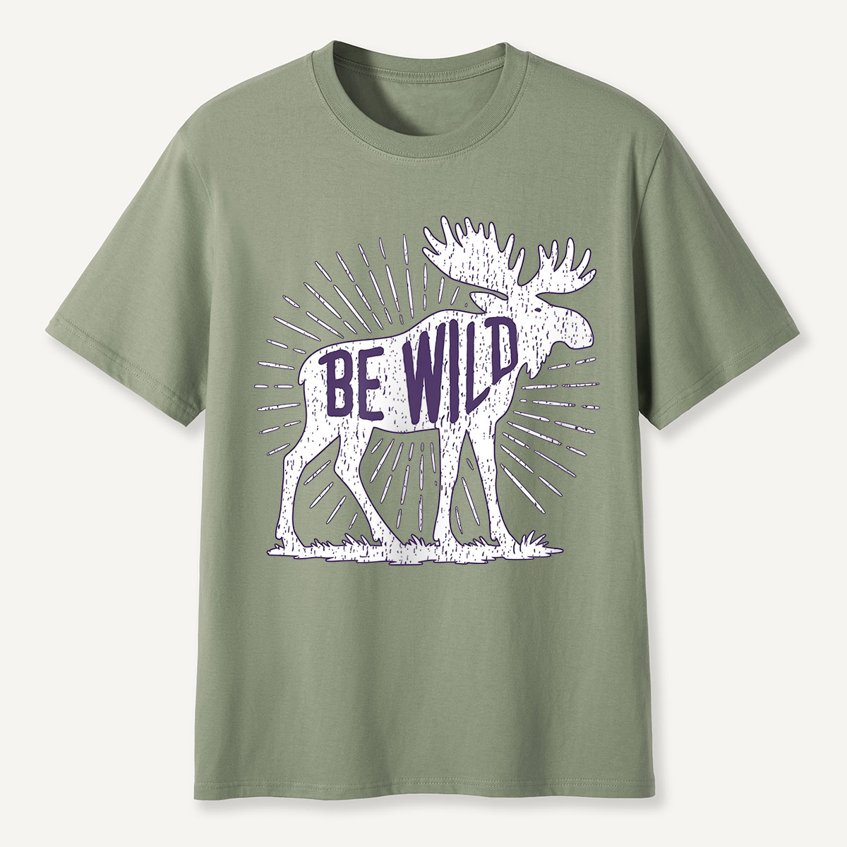 Be Wild Moose Sunburst T-Shirt