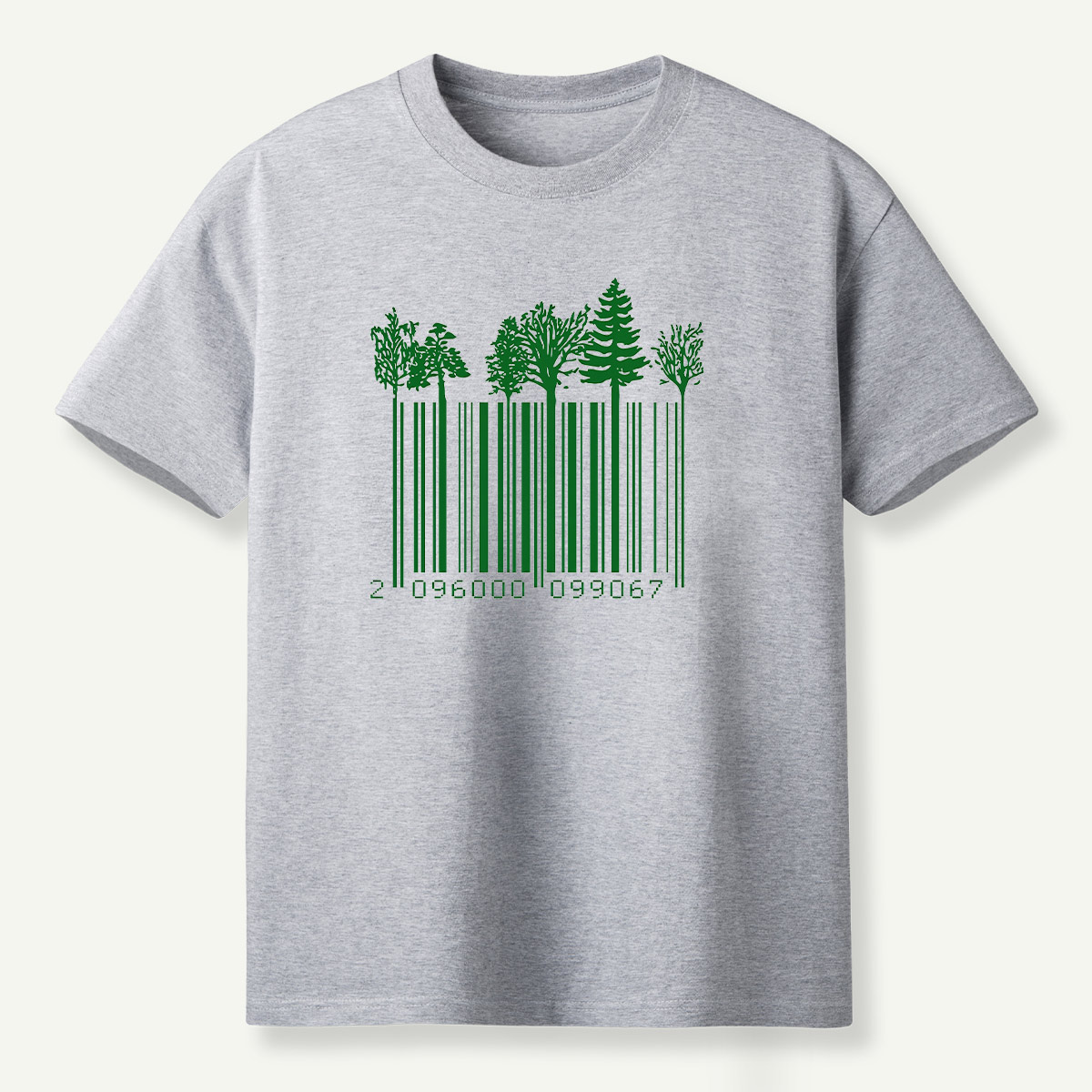 Forest Barcode Tree Line T-Shirt