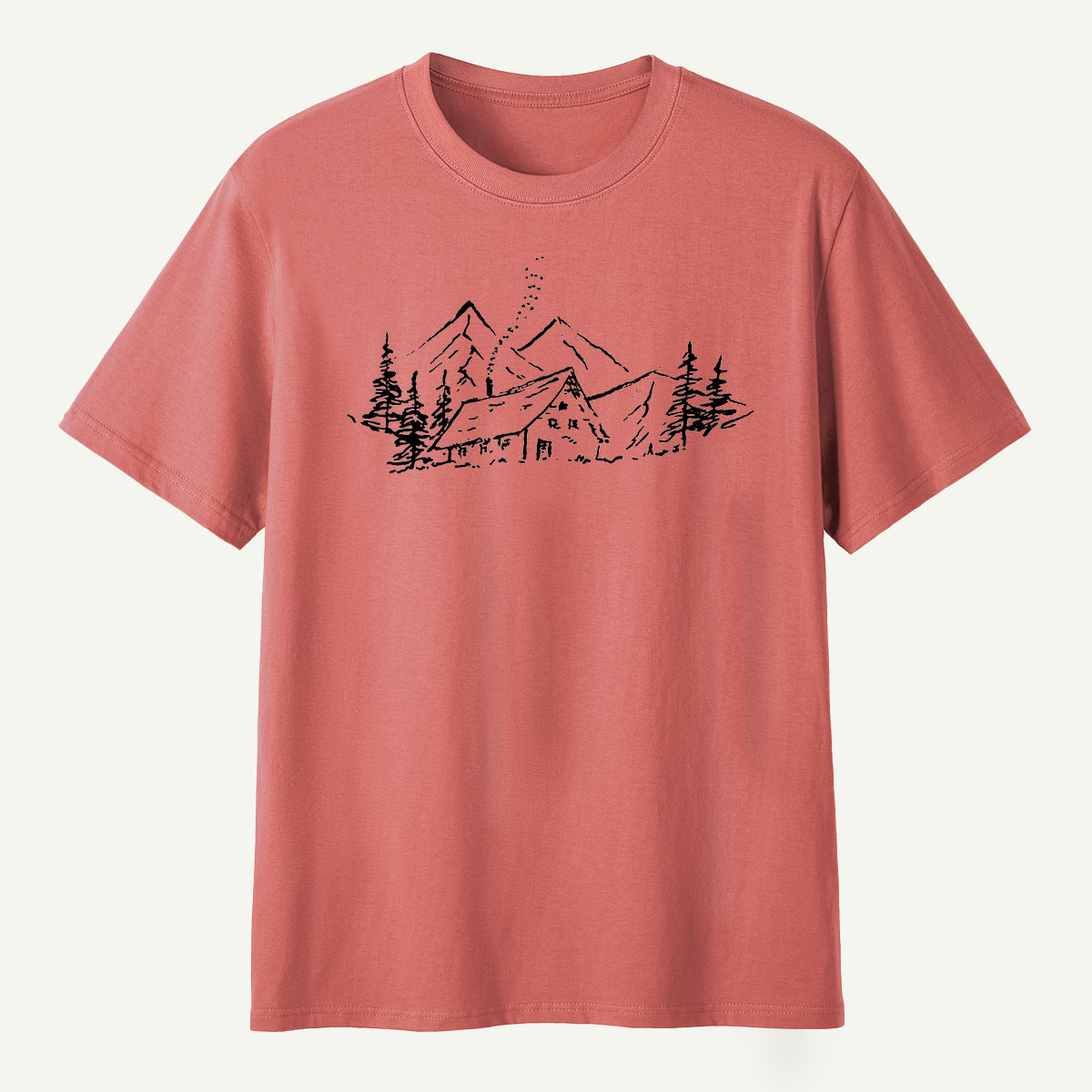 Alpine Cabin Mountain Retreat T-Shirt