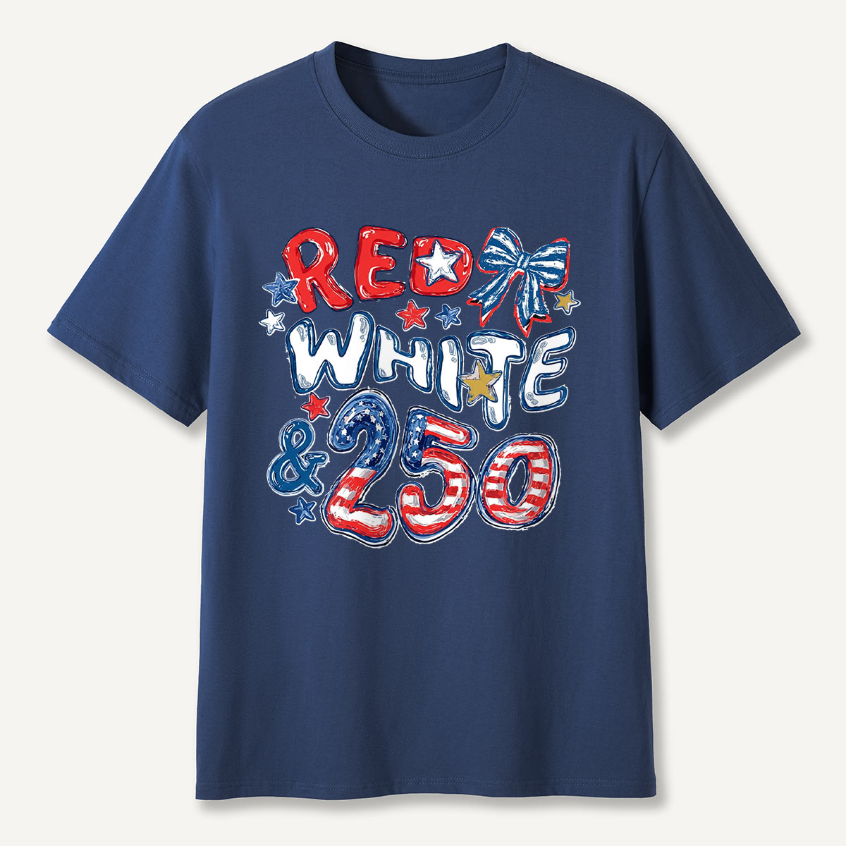 Red White and 250 Flag T-Shirt