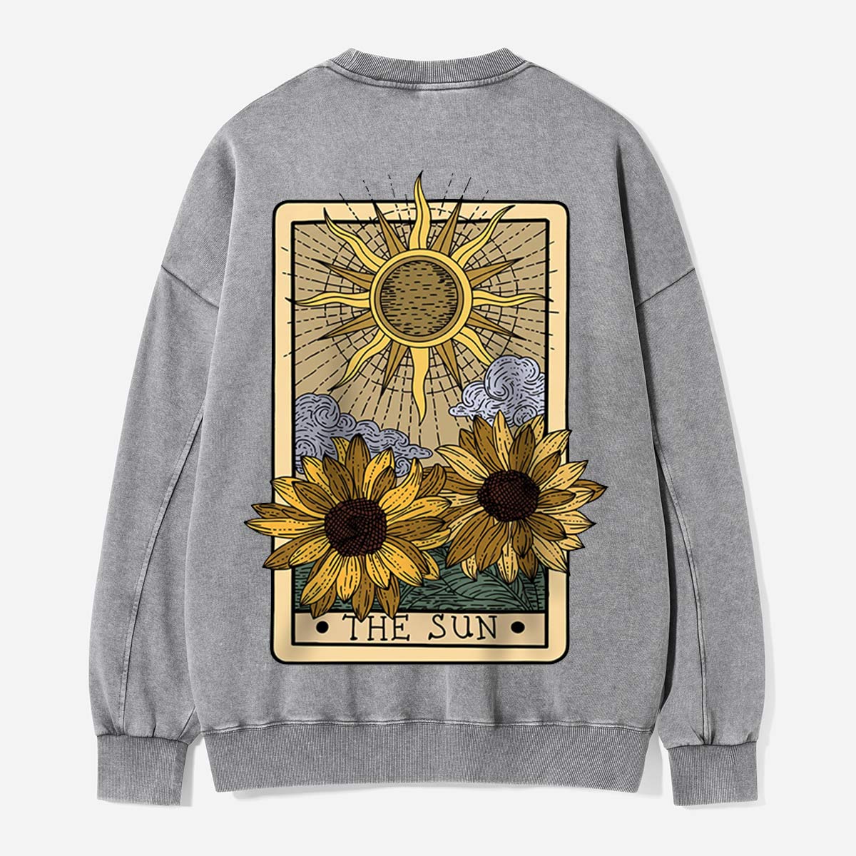 The Sun in Sunflower Season Washed Sweatshirts