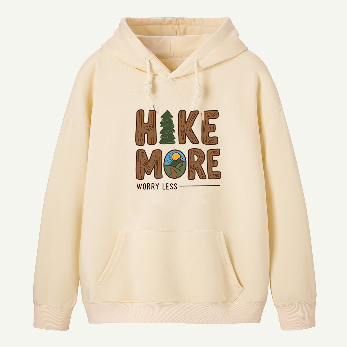 Hike More Worry Less Trail Badge Hoodie