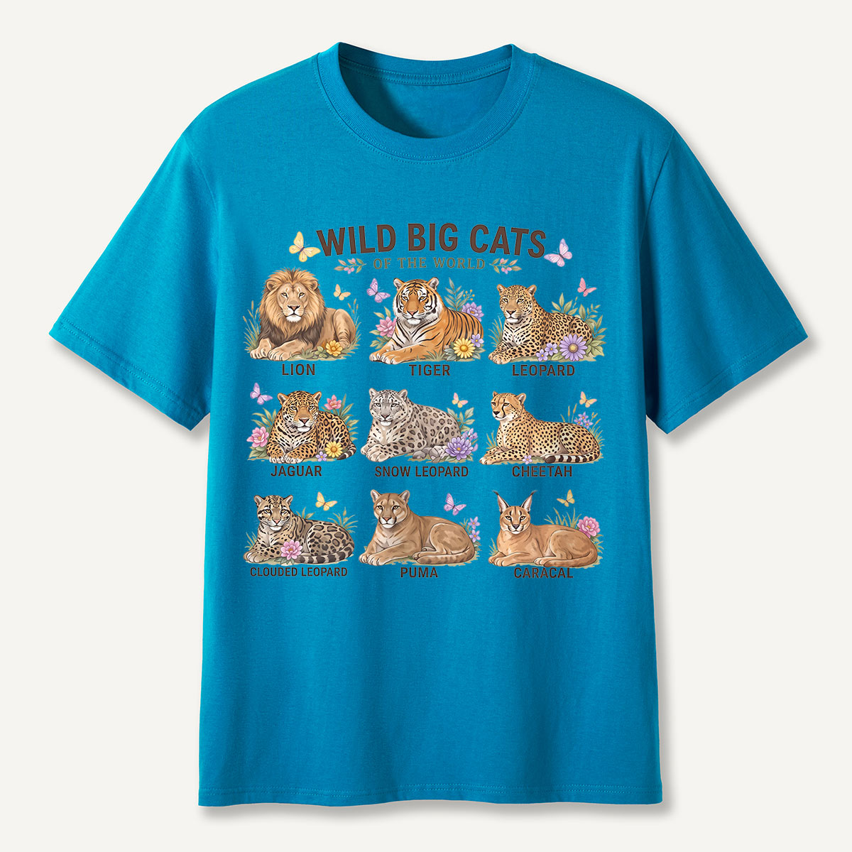Wild Big Cats of the World T-Shirt