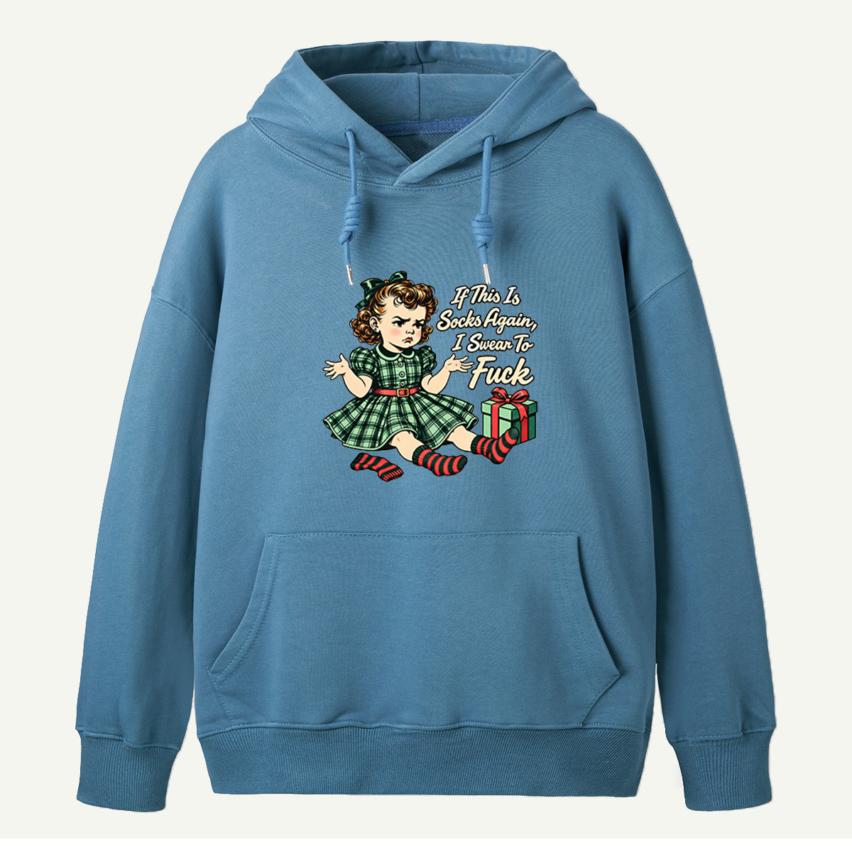 If This Is Socks Again I Swear To Fuck Vintage Christmas Girl Hoodie