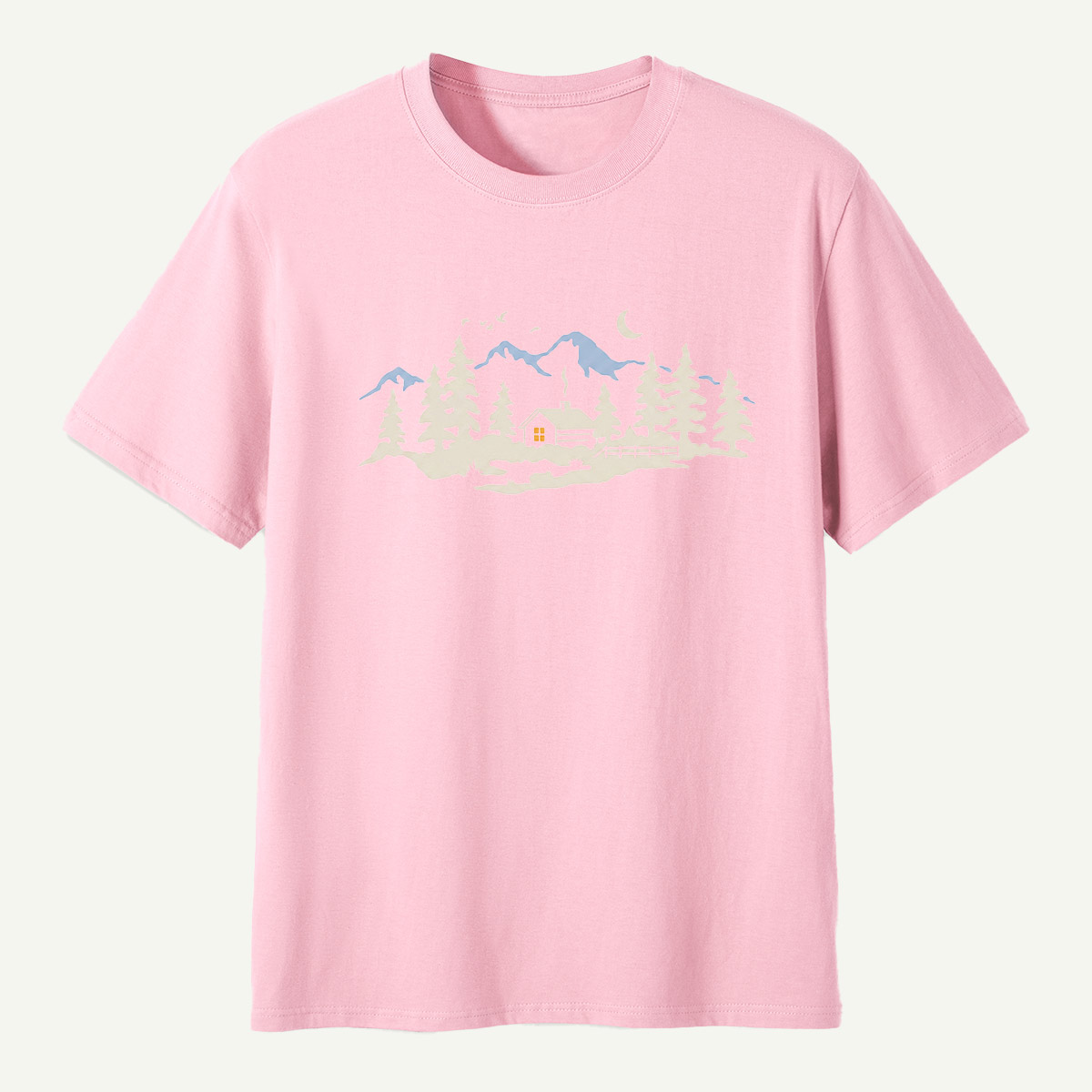 Moonlit Pine Forest Wilderness T-Shirt