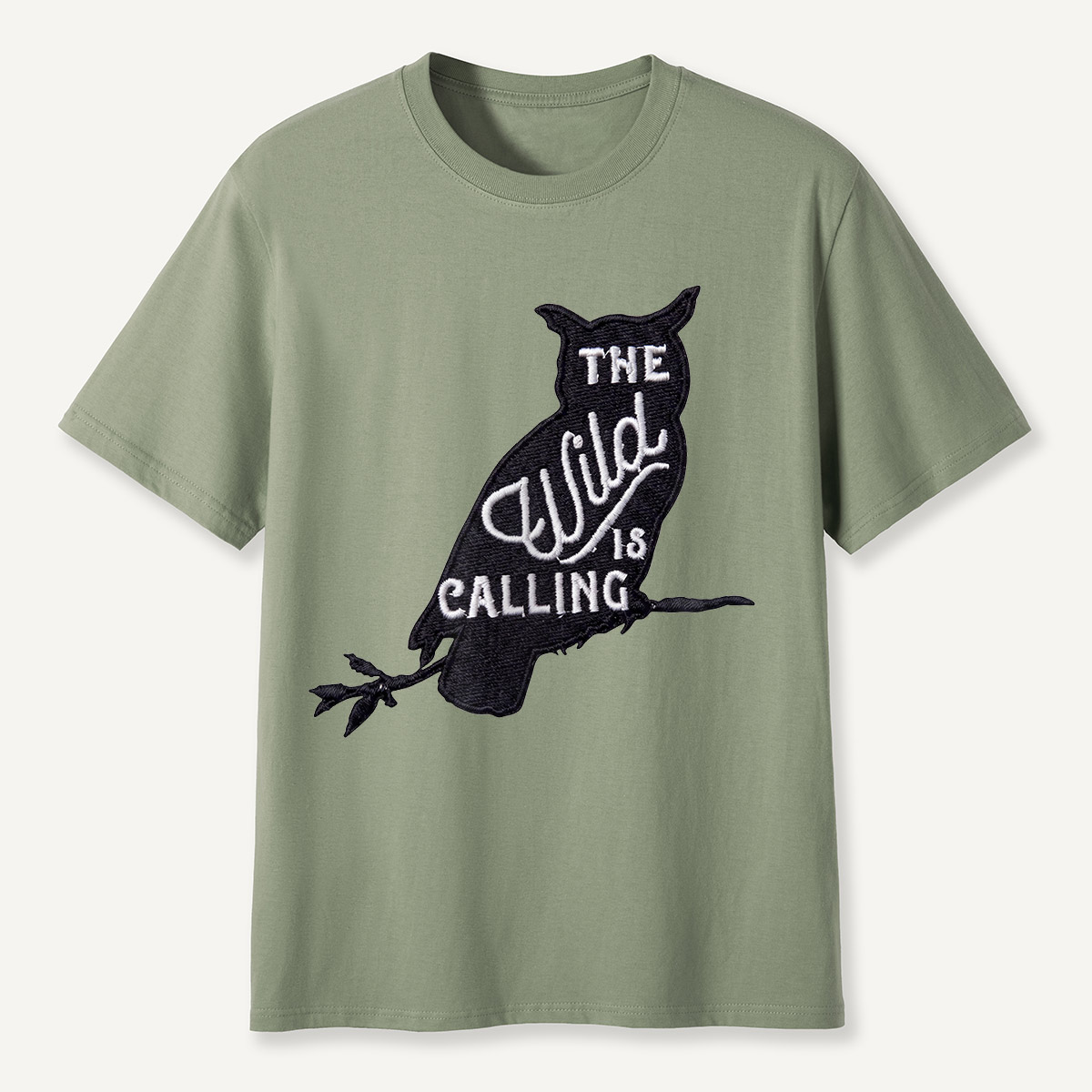 The Wild Is Calling Owl Silhouette T-Shirt