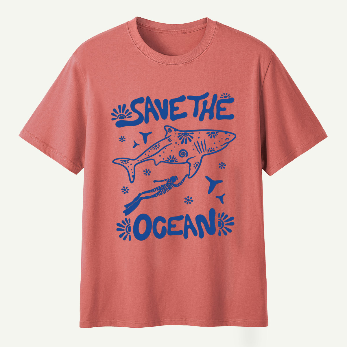 Save The Ocean Whale Marine Life T-Shirt