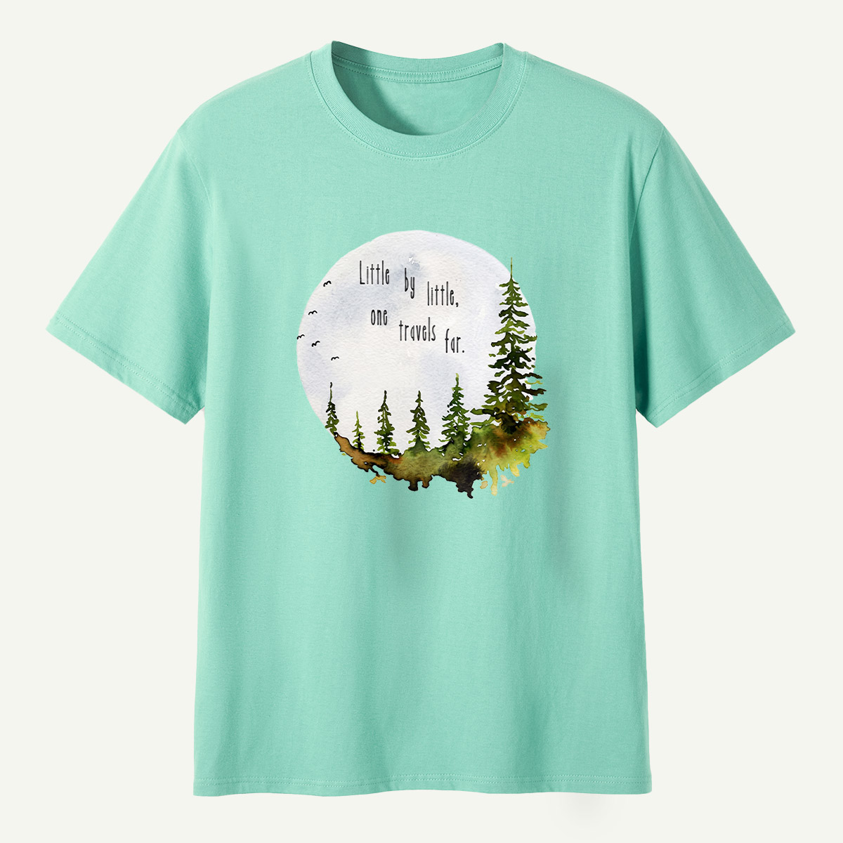 Life Is Better In The Woods Forest Circle T-Shirt