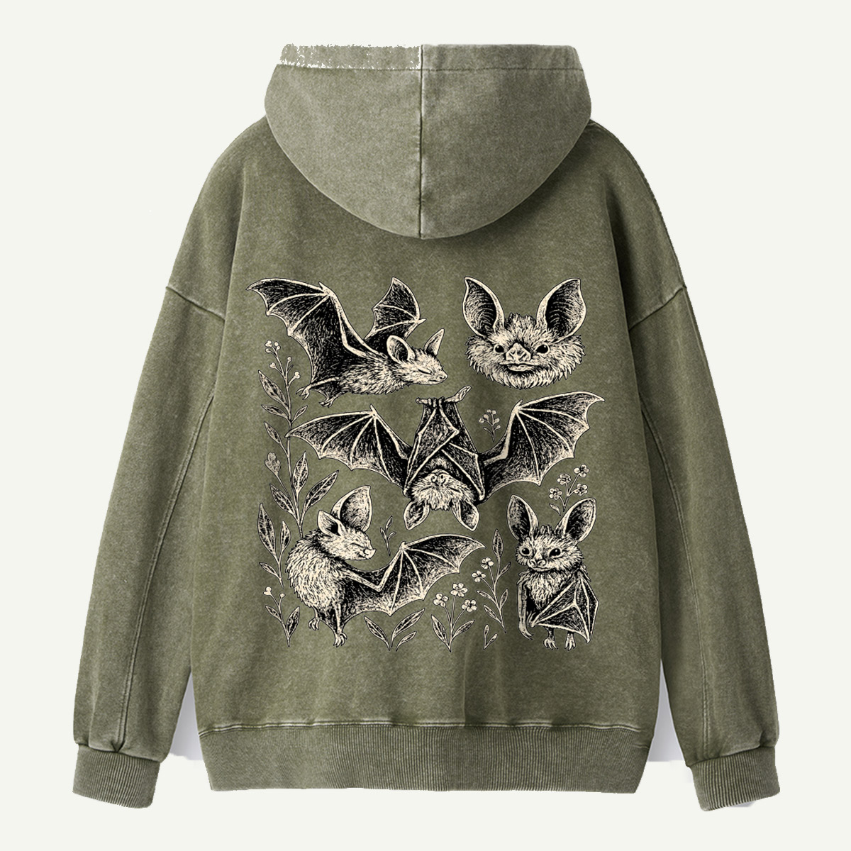 Welcome to the Bat Garden Washed Hoodie