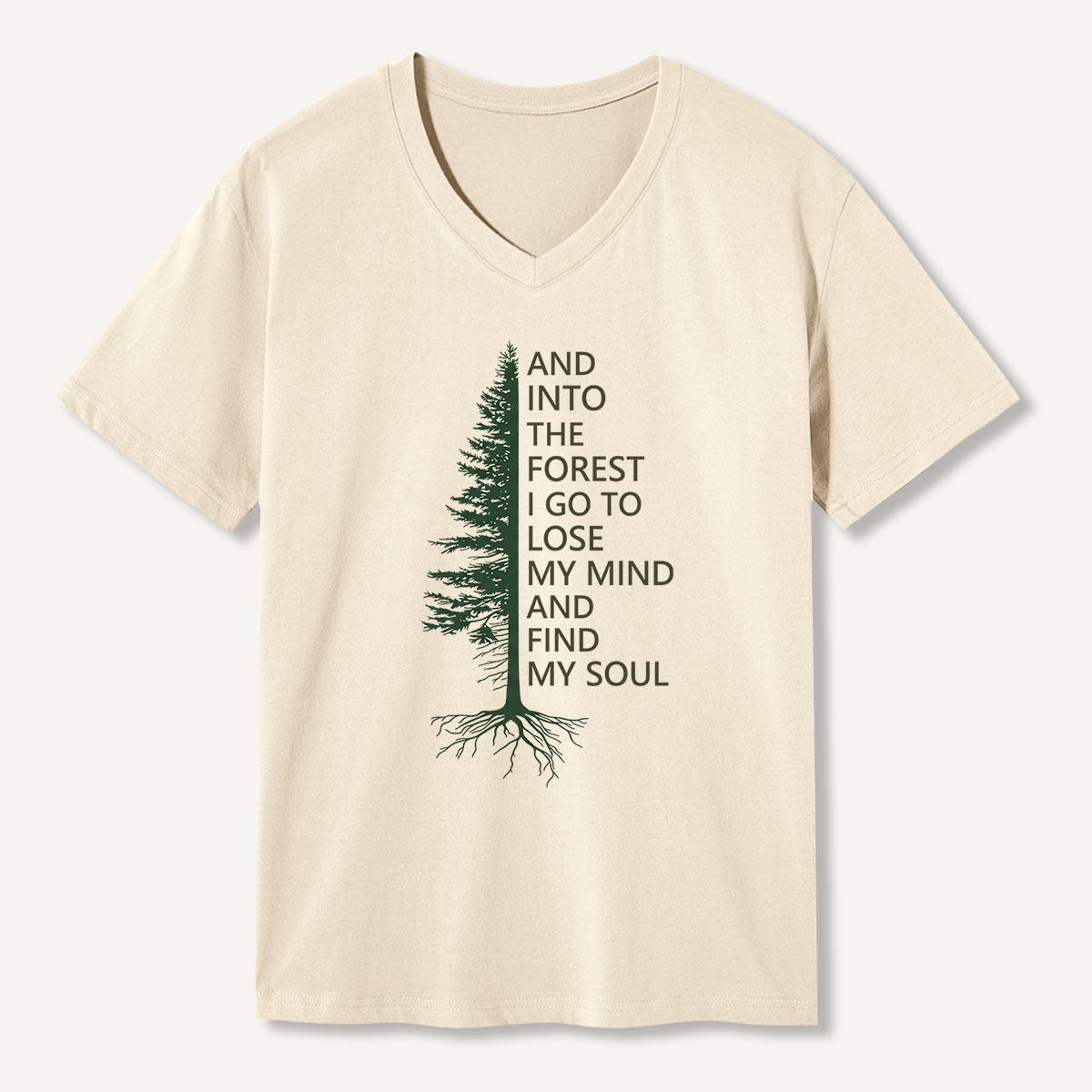 Vintage Heron Wetland Bird Nature V-neck T-Shirt