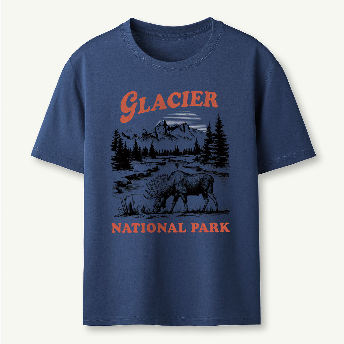 Moose Wilderness Glacier National Park T-Shirt