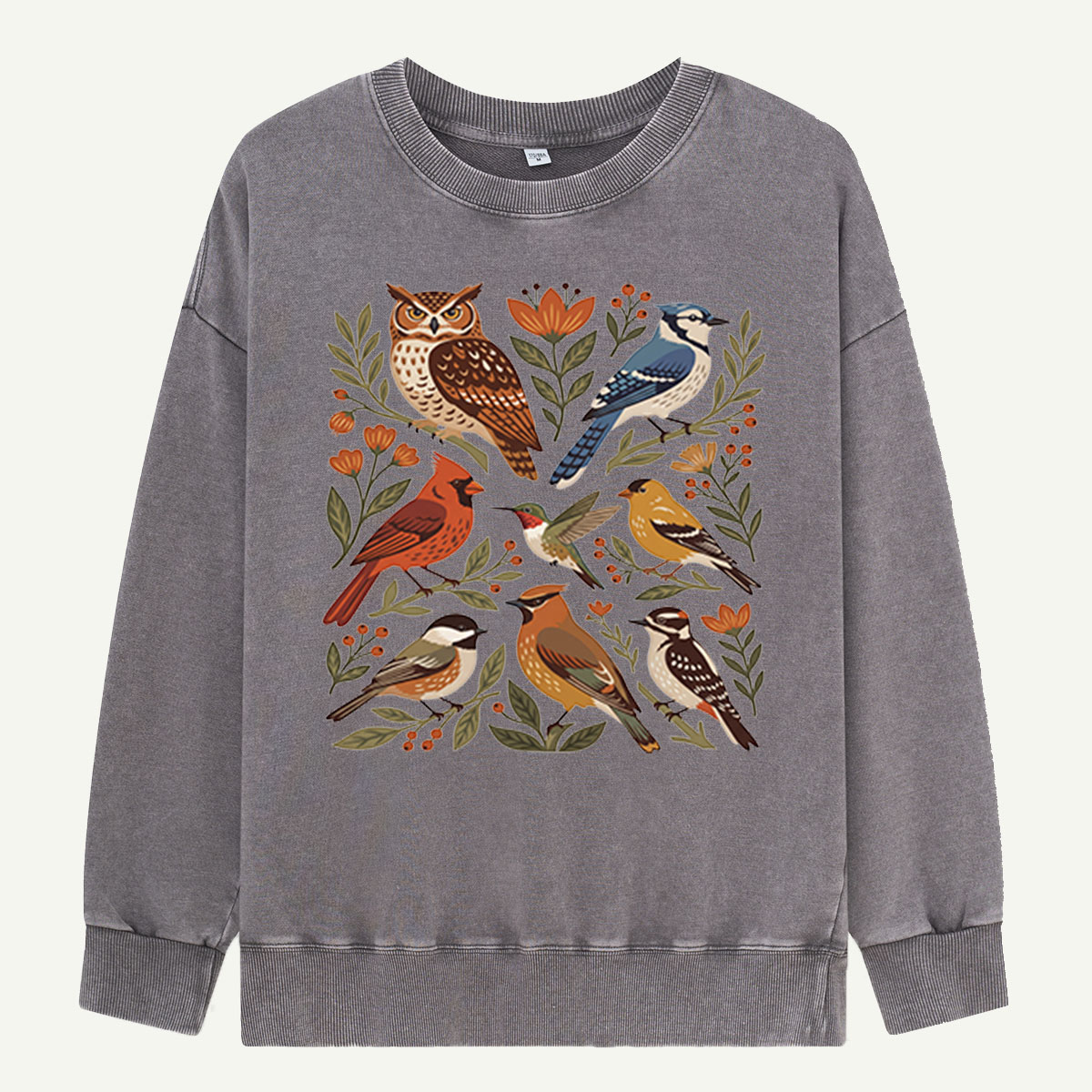 Backyard Bird Gathering Washed Sweatshirts