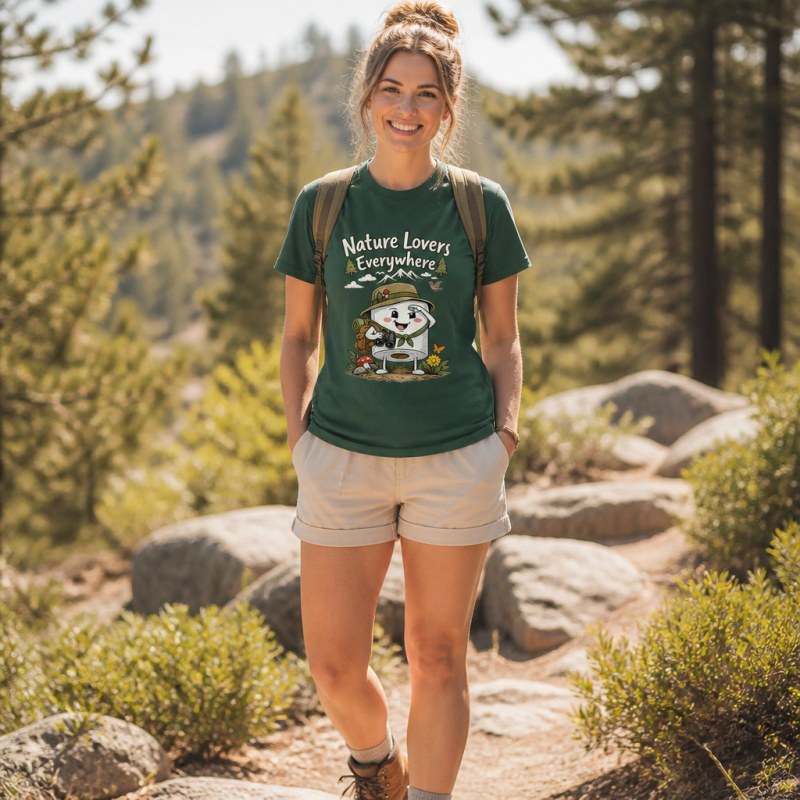 Nature Lovers Everywhere Hiking Dog T-Shirt