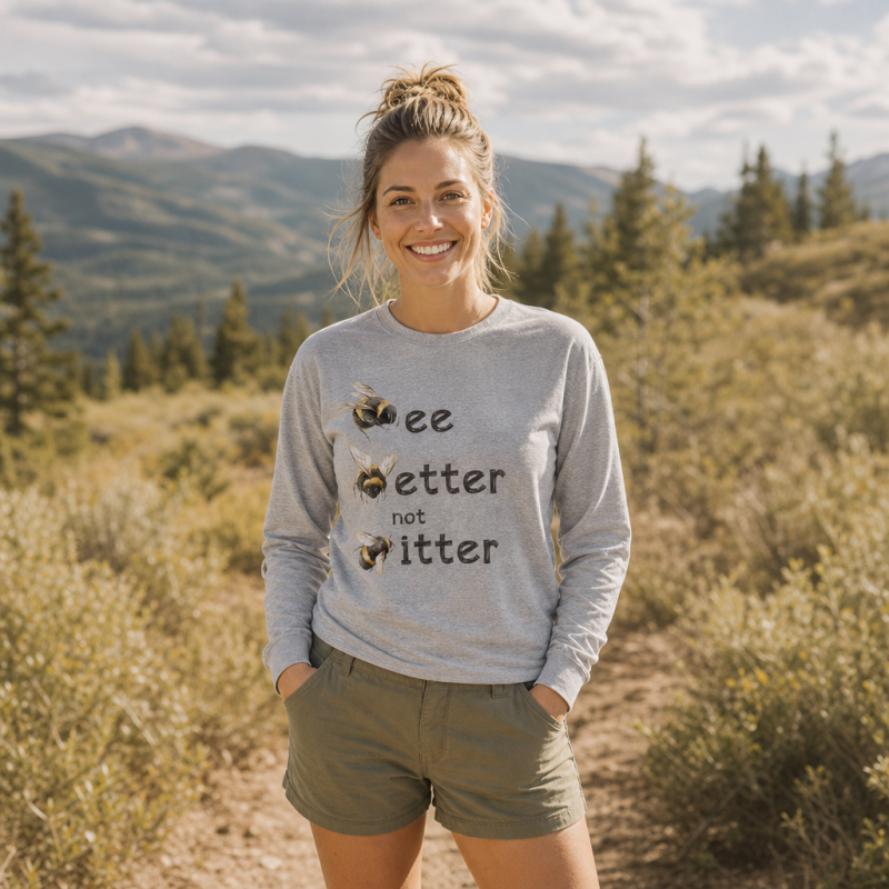 Bee Better Not Bitter Long Sleeve T-Shirt