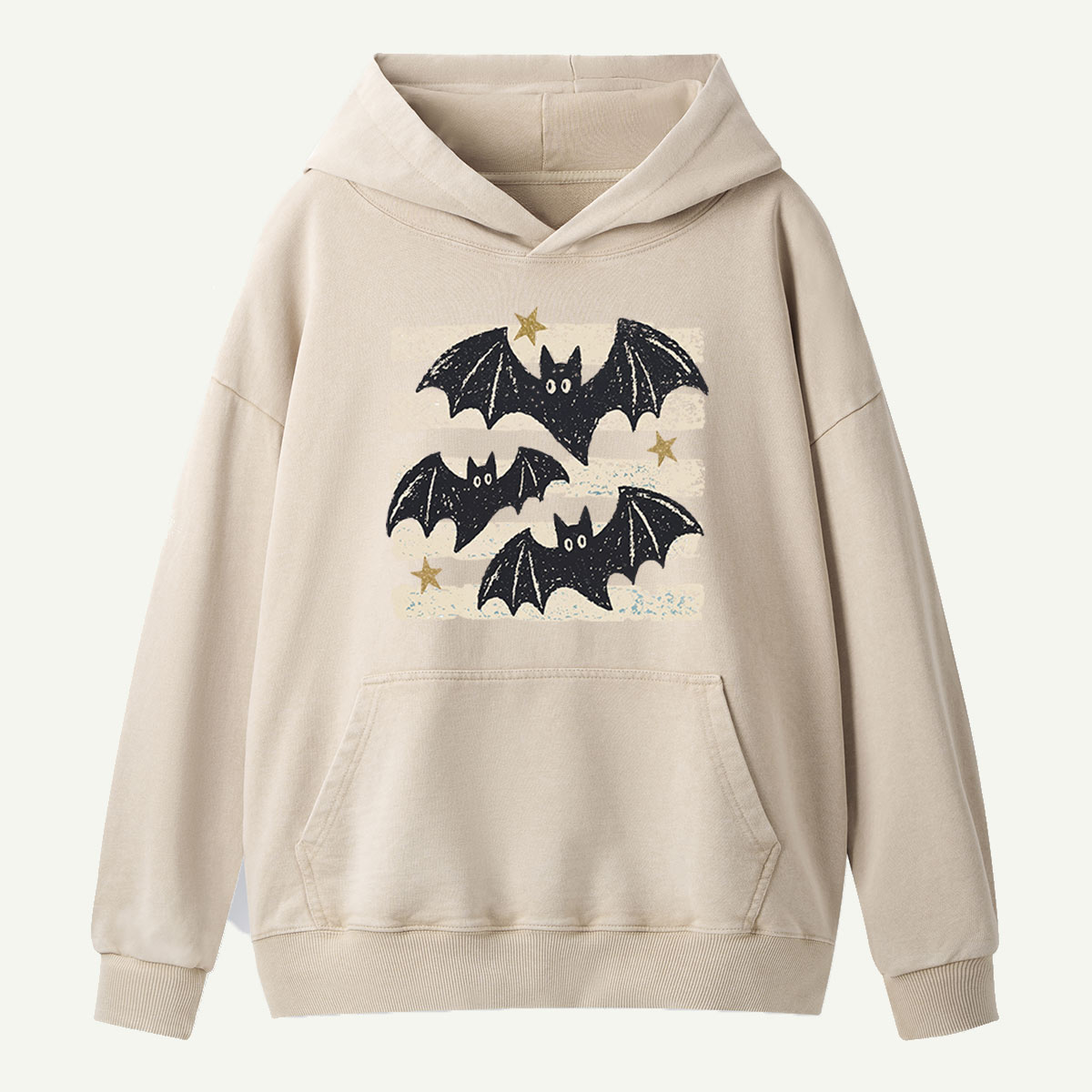 Three Bats After Dark Washed Hoodie