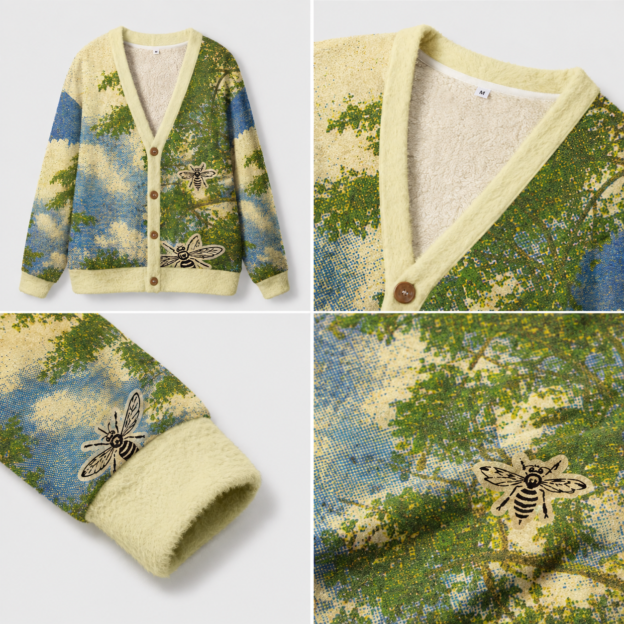 Buzzing Beneath the Treetops Ugly Cardigan Sweaters