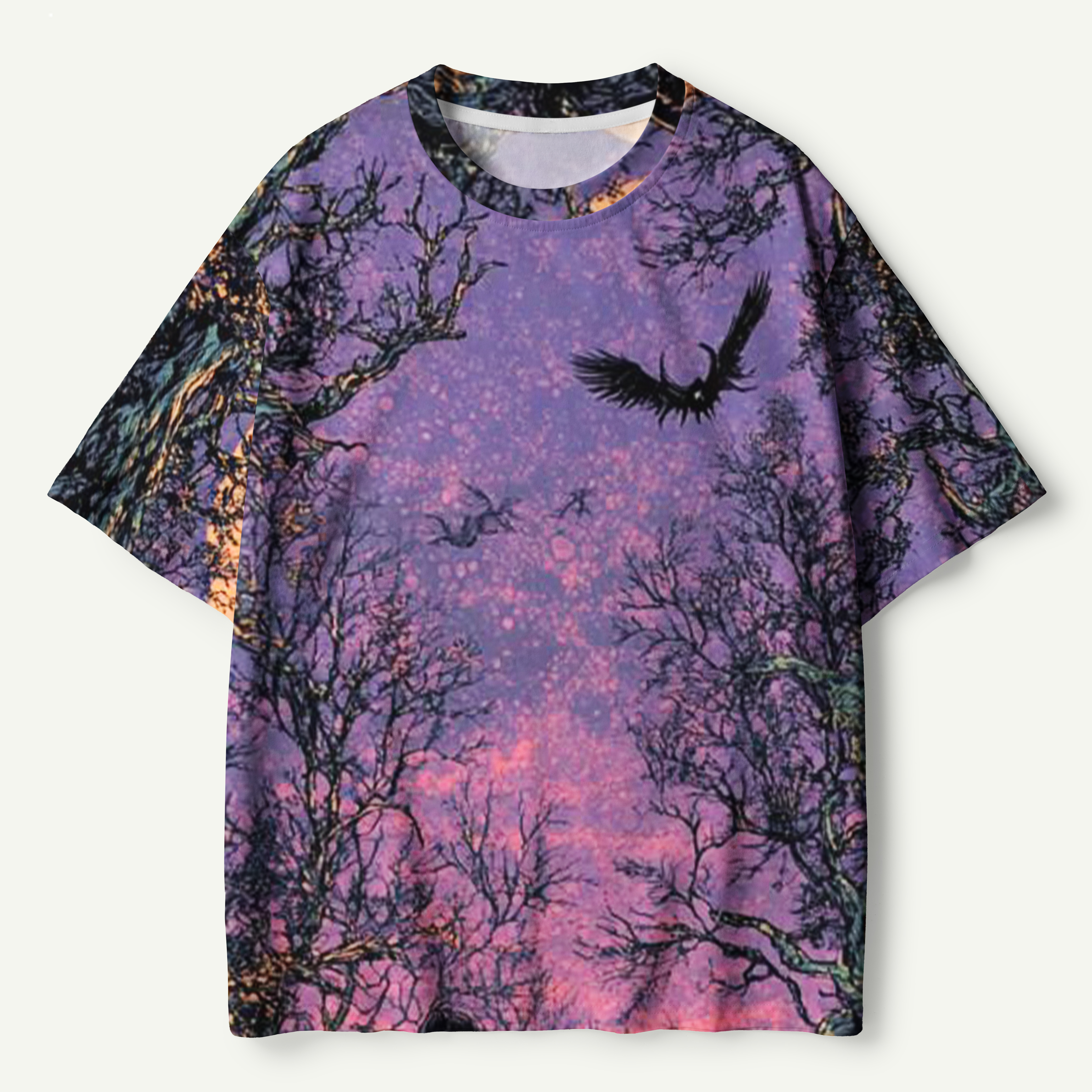 Full Moon Witches Woodland Portal Premium Pure Cotton Tee