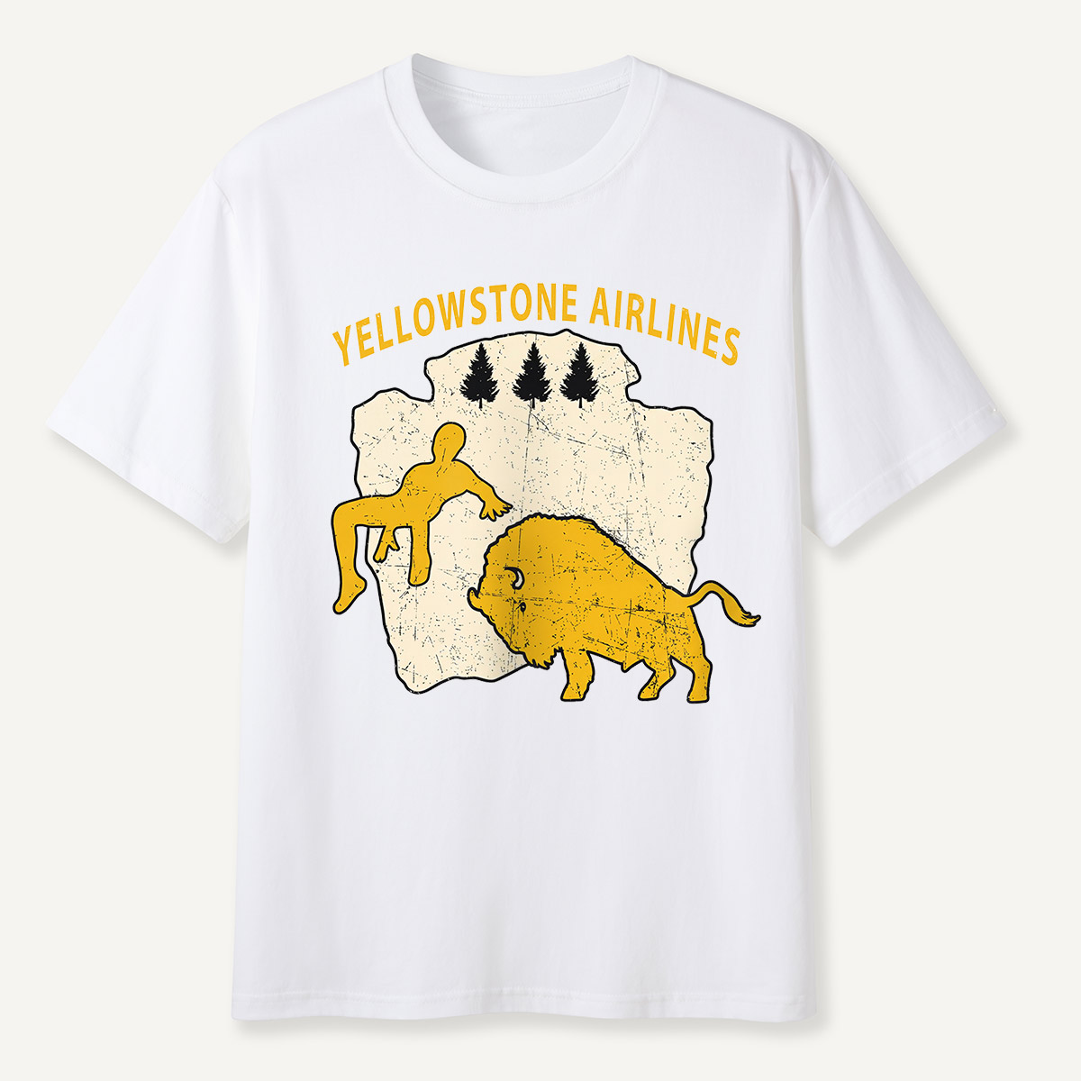Yellowstone Airlines Bison Toss T-Shirt