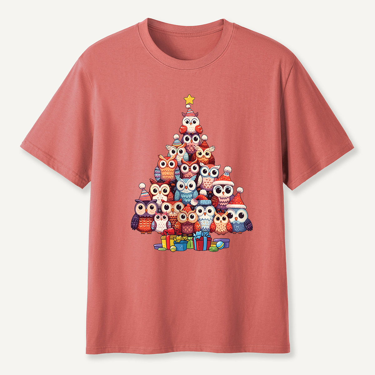 Owl Christmas Tree T-Shirt
