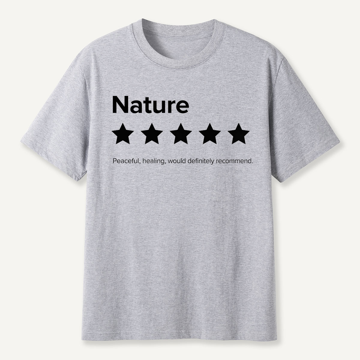 Nature 5-Star Review Minimalist Rating T-Shirt