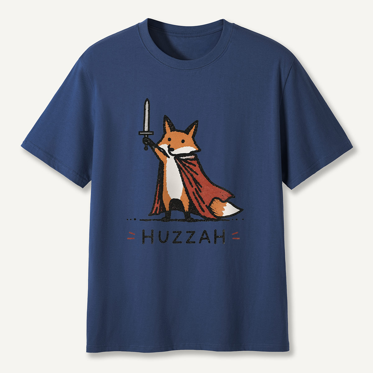 Huzzah Fox Knight T-Shirt