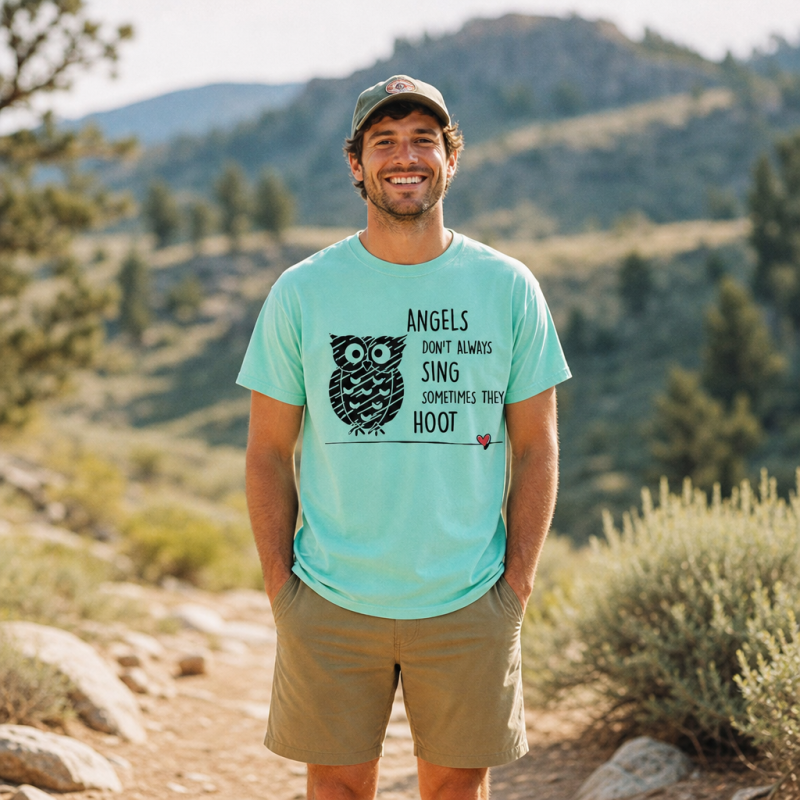 Angels Don’t Always Sing Sometimes They Hoot Owl T-Shirt
